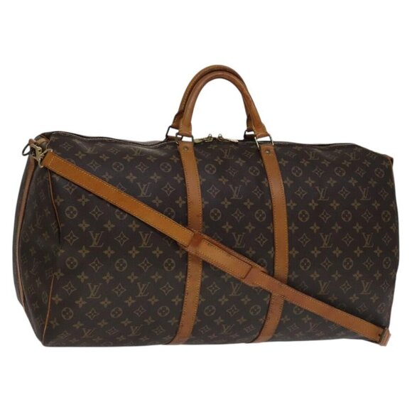 LOUIS VUITTON Monogram Keepall Bandouliere 60 Boston Bag M41412 LV Auth 111248 - Picture 1 of 14